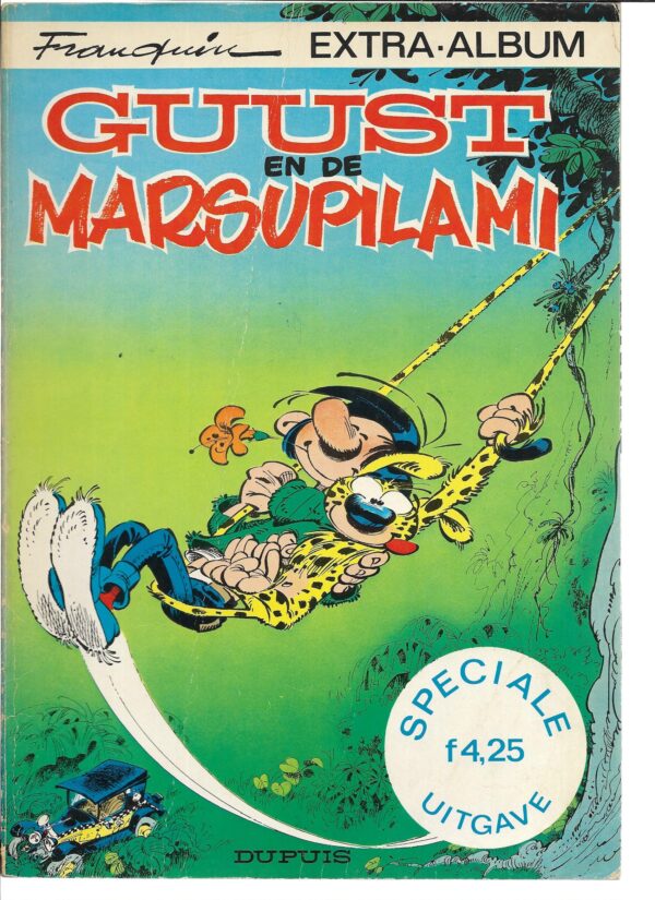 Guust en marsupilami 1978 1e druk extra album goede staat iets gebruikers sporen a Guust en de marsupilami