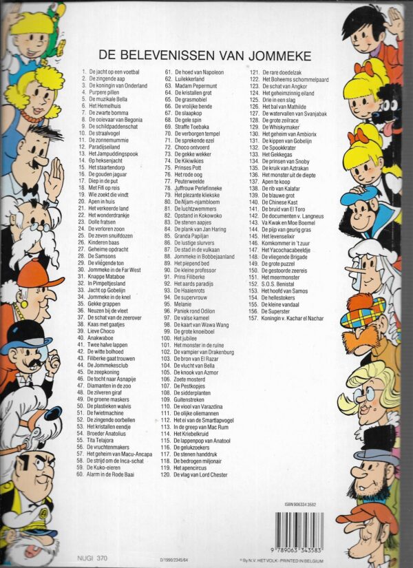 Jommeke nr 18  met fifi op reis